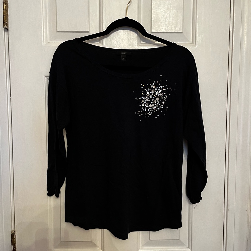 Navy J Crew Blouse